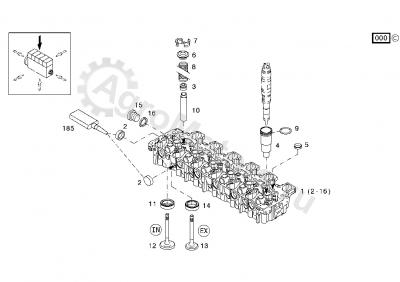 04910979 ГБЦ (в сборе) Вид 2 04910979 ГБЦ (в сборе) Вид 2