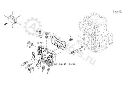 04299502 Корпус маслоохладителя Вид 2