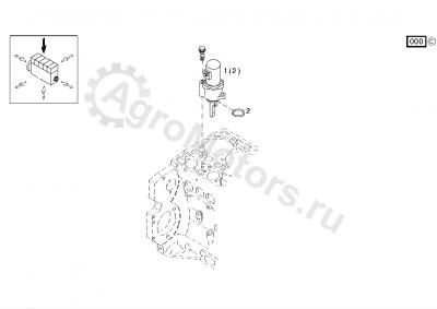 02113788 Клапан электромагнитный останова Вид 1