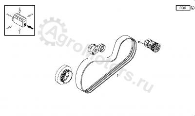 01183129 Ремень приводной Вид 2 01183129 Ремень приводной Вид 2