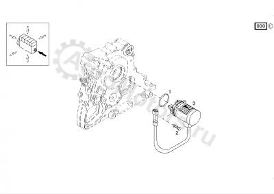 04103812 Клапан электромагнитный останова 12V Вид 2