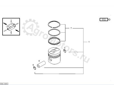02422187 Поршень Вид 1 02422187 Поршень Вид 1