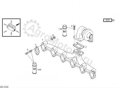 04282347 Коллектор выпускной Вид 1