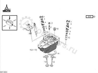 04157656 Кольцо ГБЦ Вид 1 04157656 Кольцо ГБЦ Вид 1