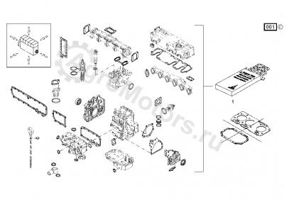 02931277 Комплект прокладок Вид 1 02931277 Комплект прокладок Вид 1
