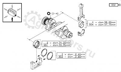 02929070 Вкладыш шатунный Вид 1
