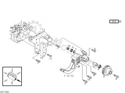 04282224 Опора вентилятора Вид 1 04282224 Опора вентилятора Вид 1