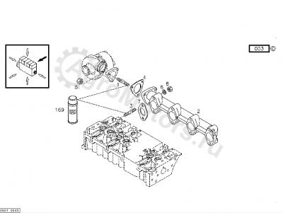 04283299 Прокладка выпускного коллектора металл Вид 2 04283299 Прокладка выпускного коллектора металл Вид 2