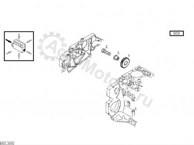 04256808 Шестерня (Приводная шестерня регулятора оборотов) Вид 1 04256808 Шестерня (Приводная шестерня регулятора оборотов) Вид 1