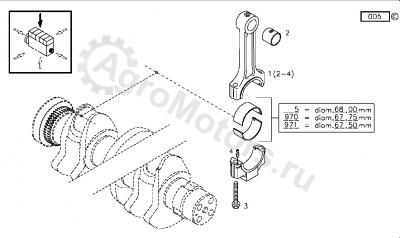 02931475 Вкладыш шатунный Вид 1