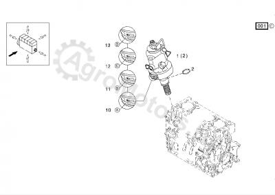 01340404 Насос топливный Вид 1 01340404 Насос топливный Вид 1