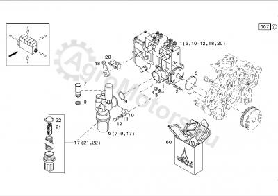 04235106 Насос топливный Вид 1 04235106 Насос топливный Вид 1