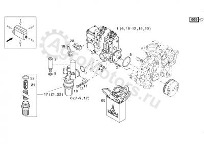04235186 Насос топливный Вид 1 04235186 Насос топливный Вид 1
