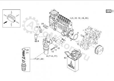 04234301 Насос топливный Вид 1 04234301 Насос топливный Вид 1