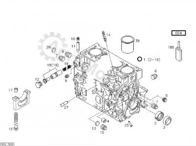 04178452 Охладитель поршня Вид 2 04178452 Охладитель поршня Вид 2