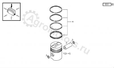 03371660 Палец поршневой Вид 2