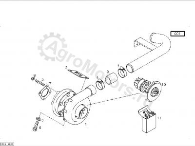01148097 Шпилька турбины Вид 1
