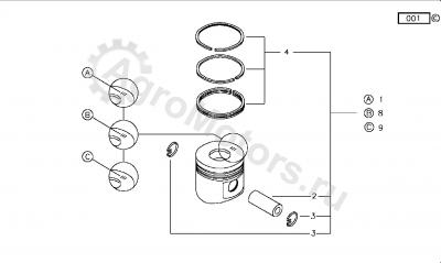 04178305 Поршень Вид 1 04178305 Поршень Вид 1