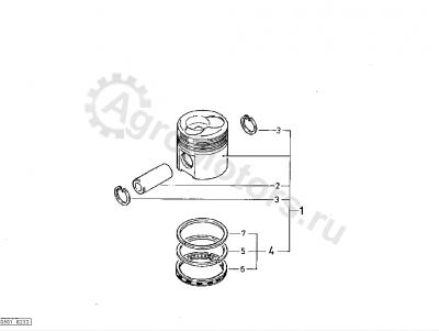04159106 Поршень Вид 1 04159106 Поршень Вид 1